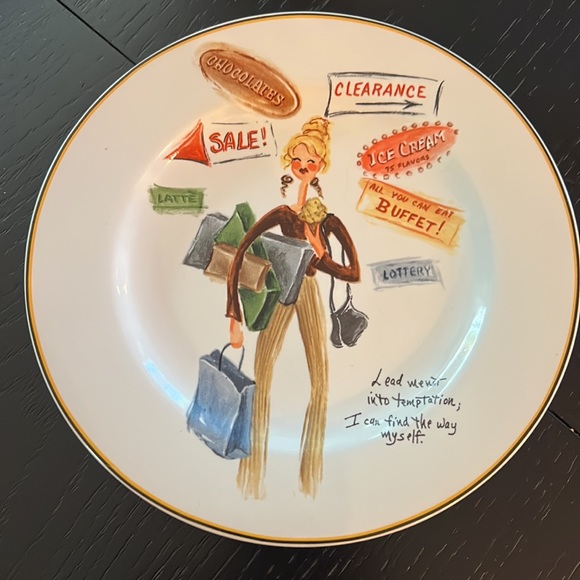 Sakura Glamour Girls Salad/Luncheon/Cookie Plate - Picture 1 of 7